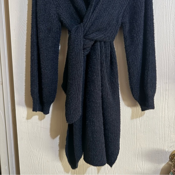 EUC House of Harlow 1960 wool blend sweater wrap dress sz M - Picture 2 of 9